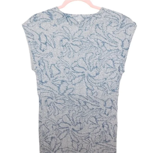 Skin Lounge Dress Blue Floral Pattern Size 2 Made in Peru - Picture 9 of 10